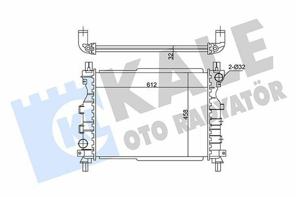 Kale 350800 Radiator 1998 Freelander 4x4 Durable Aluminum & Plastic Cooling System Compatible with Land Ro — Radiators & Fans