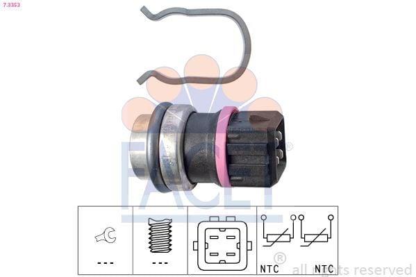 FACET 7.3353 Coolant Temperature Sensor — Temperature Sensors & Switches
