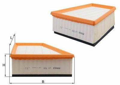 MAHLE LX709 Air Filter - Polo 04+, Cordoba and 2 more models — Air & Cabin Filters