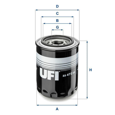 UFI Oil Filter - Compatible with Hyundai H100, Starex and 3 more models — Oil Filters