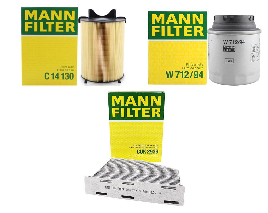 Mann Skoda Yeti 1.4 TSI (CAX) Maintenance Filter Set - Oil & Air Filters and Service Providers — Maintenance & Service Kits