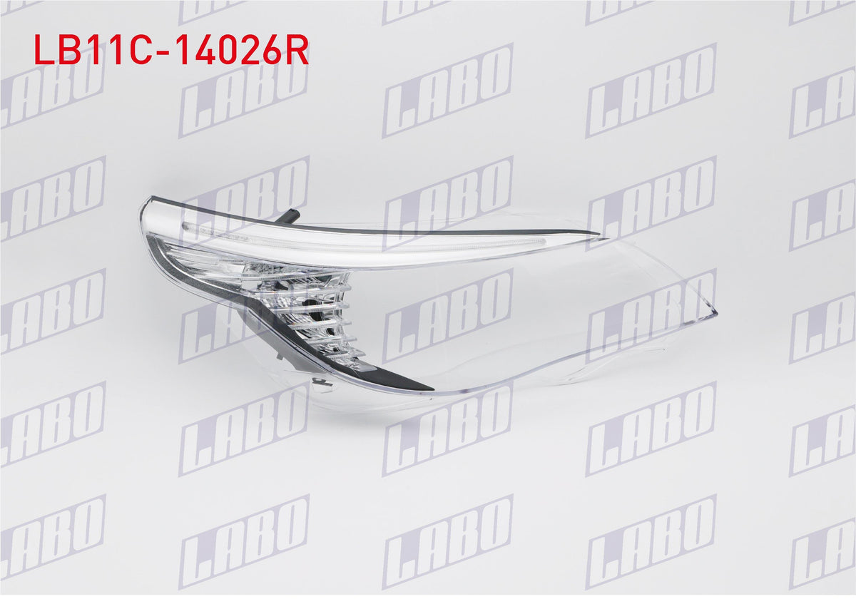 LABO LB11C-14026R Headlight Glass Right (Smoke Xenon with Turn Signal) BMW 5 Series (E60) 2005-20 — Tail, Signal & Reflectors