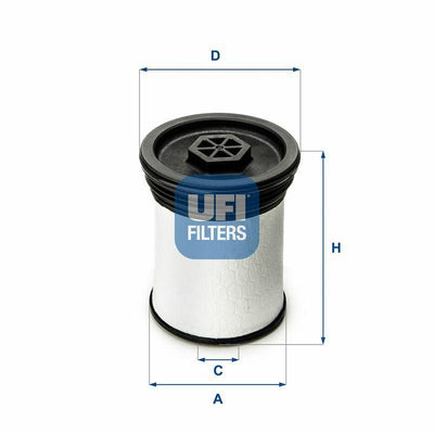 UFI Fuel Filter 26.019.01 - Compatible with Jeep Cherokee & Chevrolet Captiva — Fuel Delivery