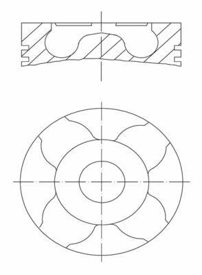 MAHLE Motor Piston + Segment for Agila, Corsa and 2 more models — Pistons & Rotating