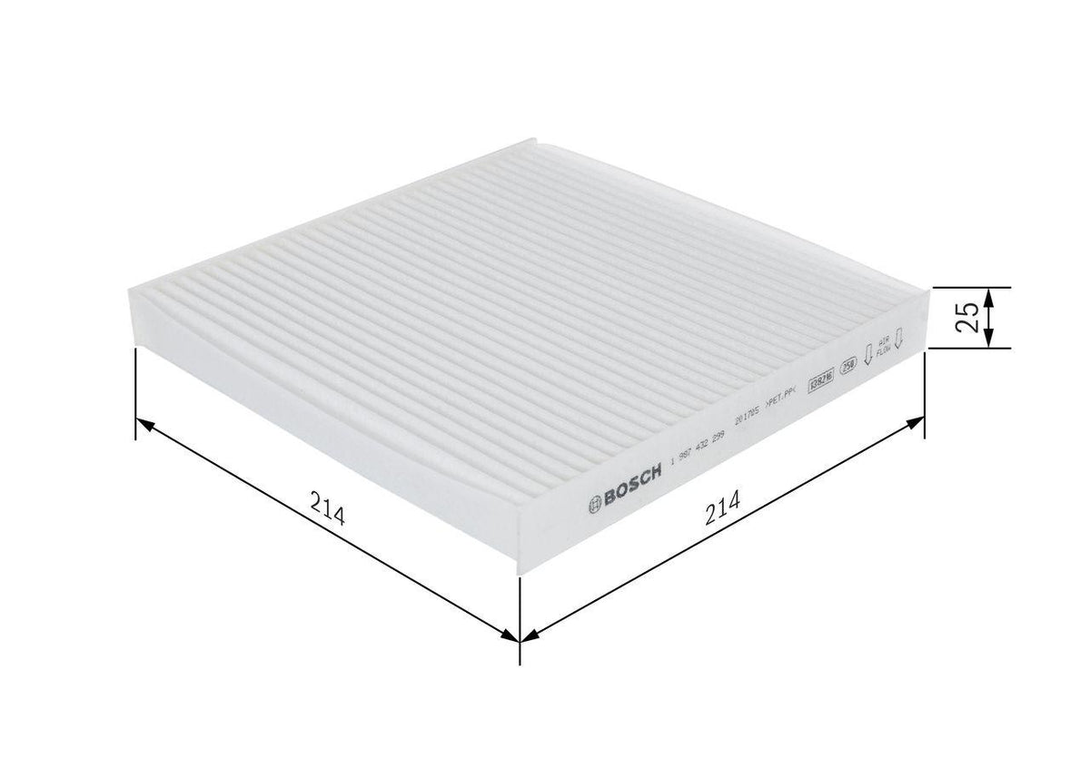 Bosch 1987432299 Standart Cabin Air Filter (Smart) — Air & Cabin Filters