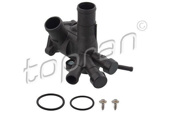 TOPRAN Water Flange 107331 - Thermostat Body for VW Golf II, Polo 1.3 — Water Pump & Thermostat