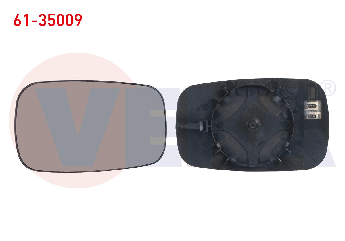 Veka 61-35009 Mirror Glass Left-Right Heated Renault Megane II / Clio III — Mirrors