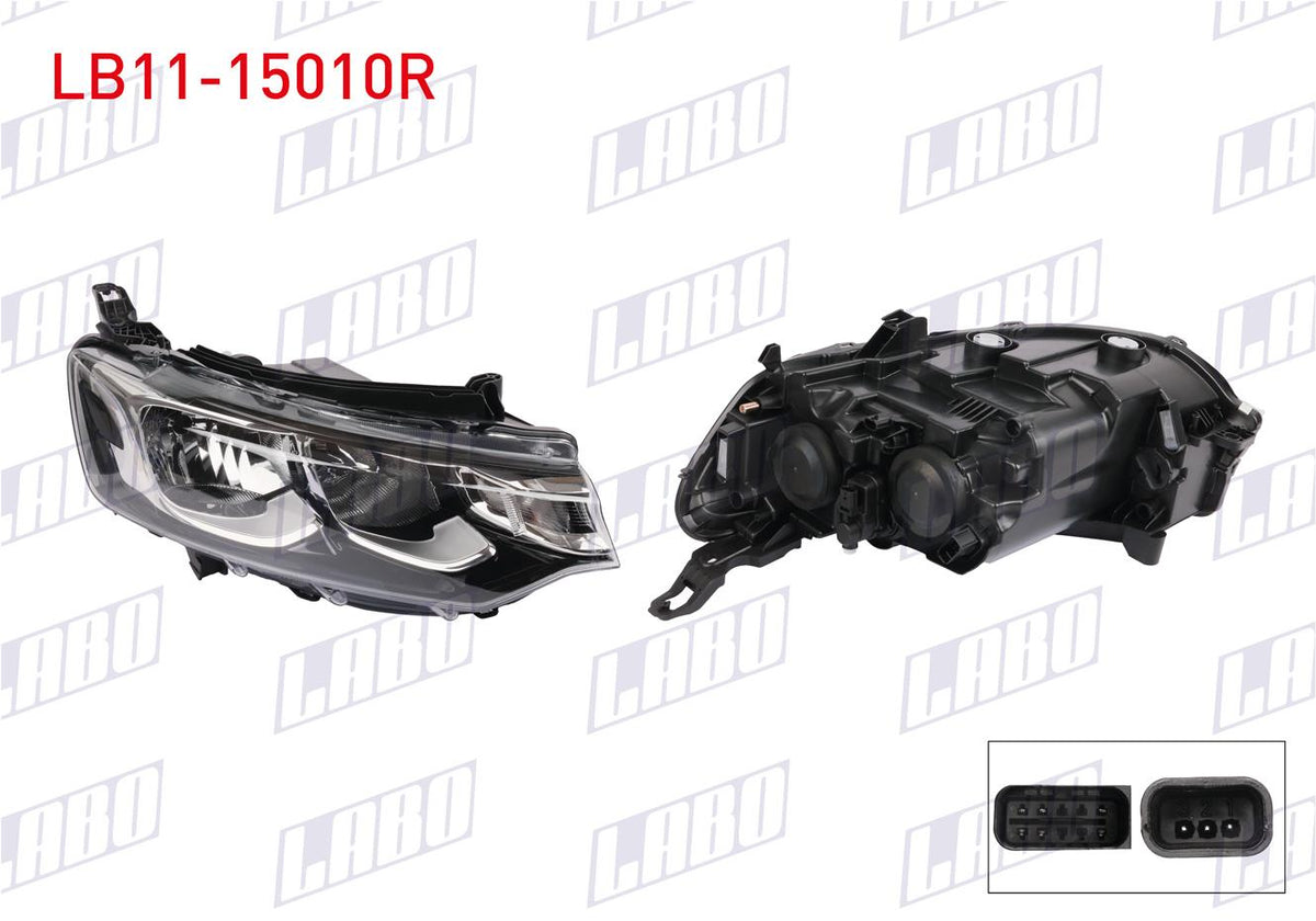 LABO LB11-15010R Headlight Right Citroen Elysee 2017 — Headlights