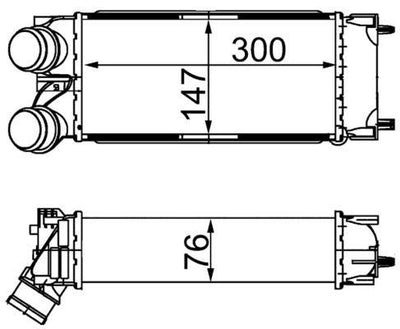 Mahle BEHR CI367000S Turbo Radiator Peugeot 3008 308 5008 308 Partner 1.6 HDi 07- — Radiators & Fans