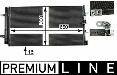 MAHLE AC738000P Klima Radiator - Condenser for Audi A4 A5 A6 A7 Q5 — Radiators & Fans