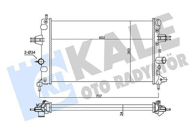 Kale 354105 Astra G 1.6 16V Z16xep Z16wep Motor Water Radiator — Radiators & Fans