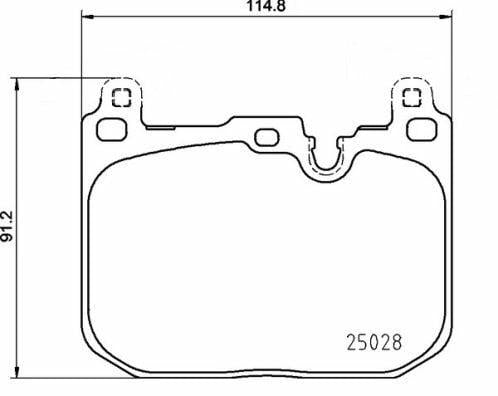 BREMBO P06110 Brake Pads - Premium Performance for BMW F39-F40-F44-F48 & Mini F54-F56-F57-F60