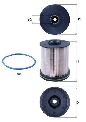 Mahle KX491-1D Diesel Filter Astra.K *B16dth* — Fuel Delivery