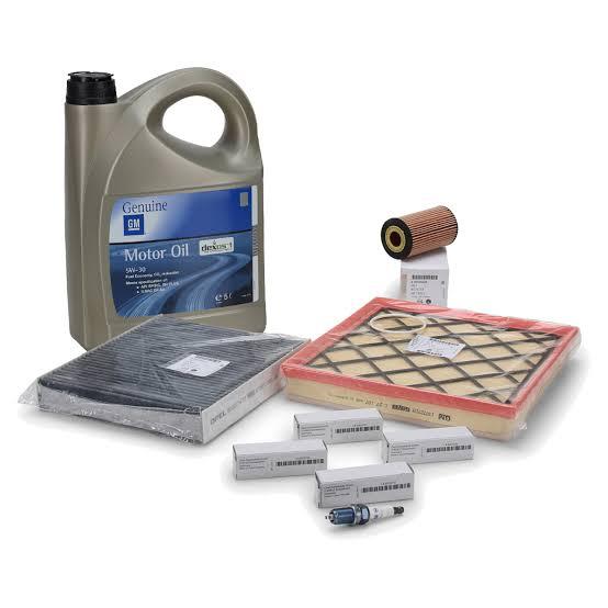 Scheduled Service Set 1.4 Turbo Astra J- Zafira C ( Motor Oil 5 LT GM Dex 1 Gen 3 ) ( Filter — Auto Parts Hall, Coils & Plugs