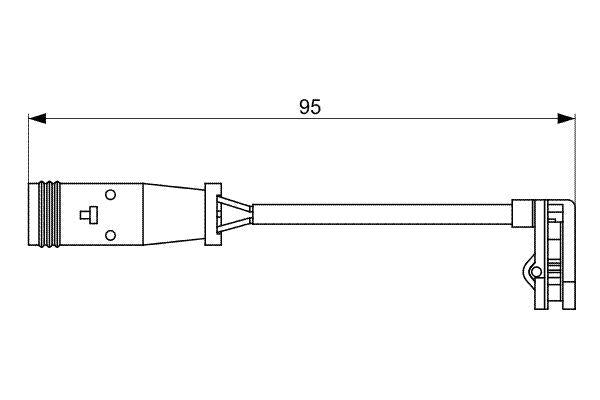 Bosch 1987473036 Brake Pad Connector Rear VW Crafter 30-50 Minibus Van 2.0-2.5 TDI 06-16 — Brake Pads