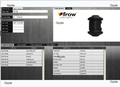 FROW ALTTAKIM 3881719001 Control Arm Bushing (Small) Chevrolet Lacetti — Bushings & Mounts