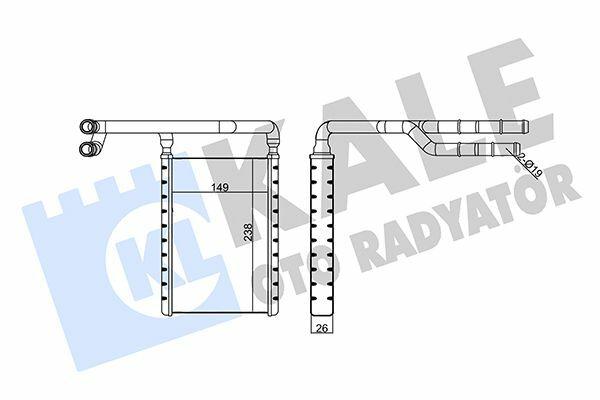 KALE Radiator 355205 - Heater System for Tourneo Custom Transit — Radiators & Fans