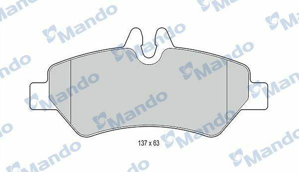 MANDO Rear Brake Pad MBF016046 for Lt35 Crafter Sprinter — Brake Pads