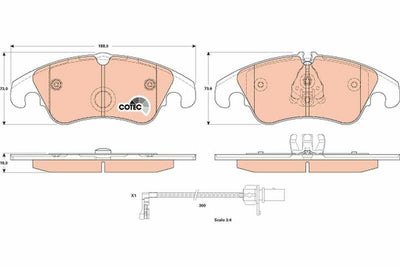 TRW GDB1908 Front Brake Pads for Audi A6 & A7 2.0-3.0 TDI
