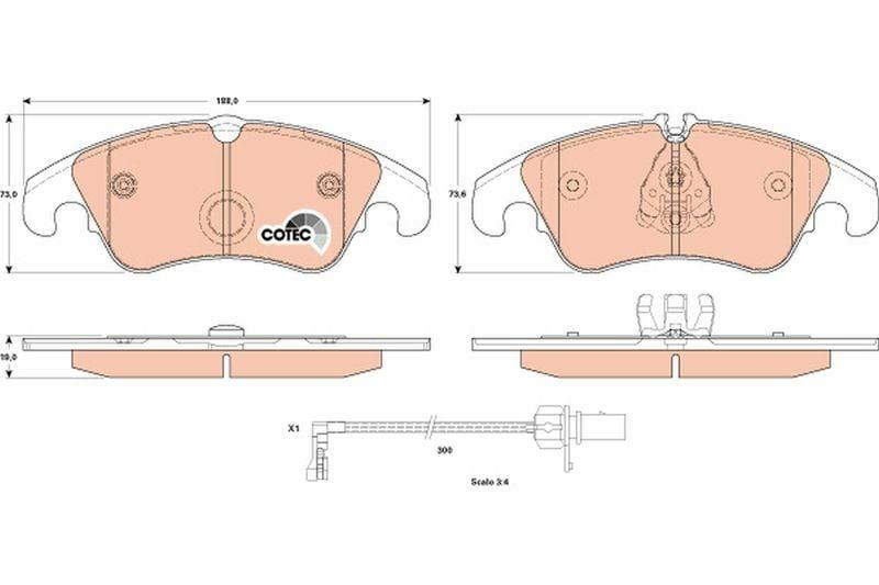 TRW GDB1908 Front Brake Pads for Audi A6 & A7 2.0-3.0 TDI