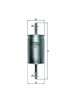 MAHLE KL559 Fuel Filter - Compatible with 1998-2005 Ford Focus 1.4-1.6 — Fuel Delivery