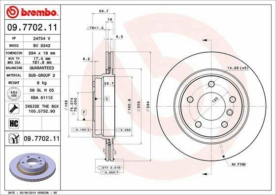 BREMBO Rear Ventilated Brake Discs - 2 Pack for BMW E46 (2001-2005) — Brake Rotors & Drums