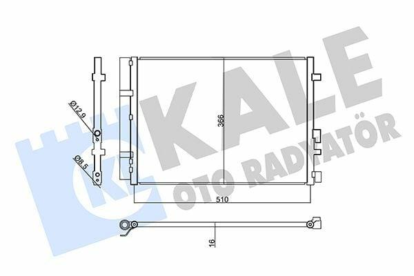 Kale 357845 Climate Radiator (Condenser) H.i20 — Radiators & Fans
