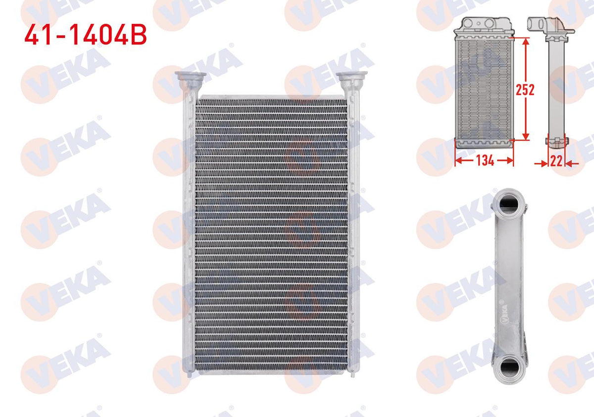 Veka 41-1404B Heater Core Brazing BMW 1 Series (F20,F21) 116D-116i 2010-/ 3 Series (F30) 316i-320D-320i 201 — Heater & Blower