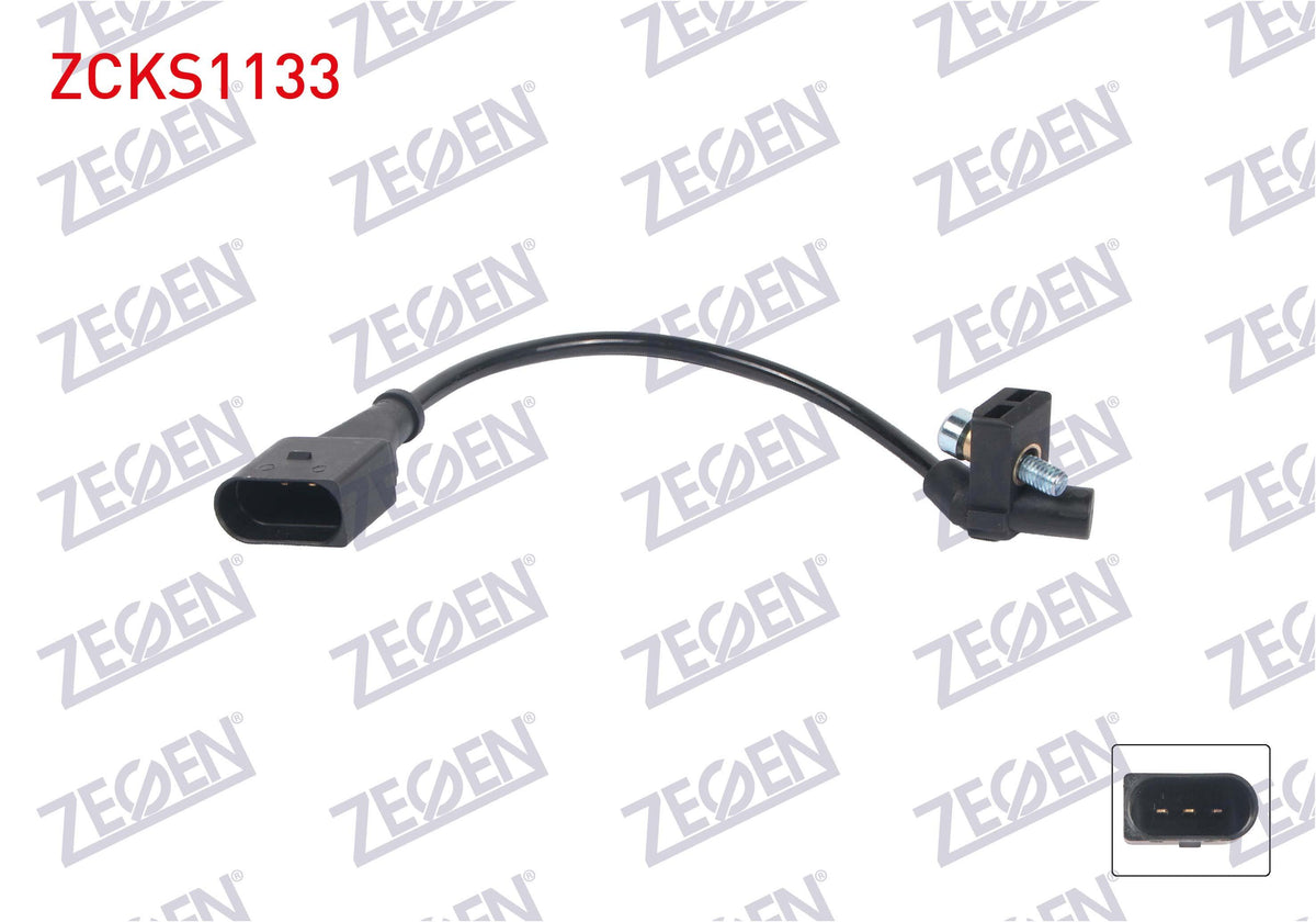 Zegen ZCKS1133 Crankshaft Speed Sensor Kablolu 250 mm VW Passat B6 2.0 FSI 2005-2010 / Touareg 3.0 V6 TDI 2004-2010 / Audi A3 2.0 FSI 2003-2008 / Seat Altea 2.0 FSI 2004-2009 / Skoda Octavia II
