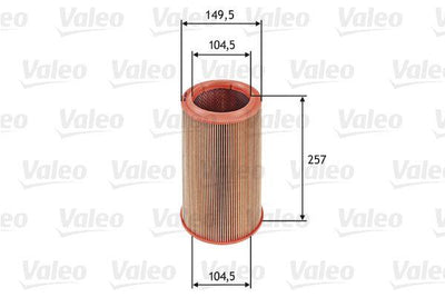 Valeo 585639 Air Filter (Alfa Romeo 156 1.6 1.8, 1.9 16V JTD T.Spark) — Air & Cabin Filters