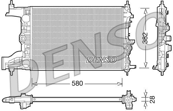 Denso DRM20096 Radiator Opel Astra J A13dte — Radiators & Fans