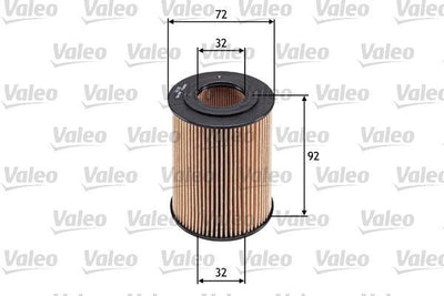 Valeo 586568 Oil Filter (Opel Astra H 1.7Cdti /Astra J 2010-/Zafira /Corsa D 1.7 CDTi 2006 -) — Oil Filters