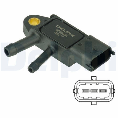 Delphi DPS00021 Dpf Sensor Volvo C30 10-15 C70 10-13 S40 II 10-12 S60 II 10-14 S80 II 10-V50 10-12 — Catalytic & DPF