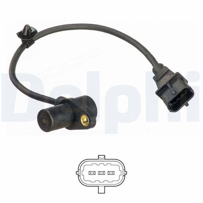 Delphi SS11241 Crankshaft Speed Sensor Hyundai Accent Getz i20 i30 Matrix Kia Rio Cerato 1.4-1.6 CRDi 05>