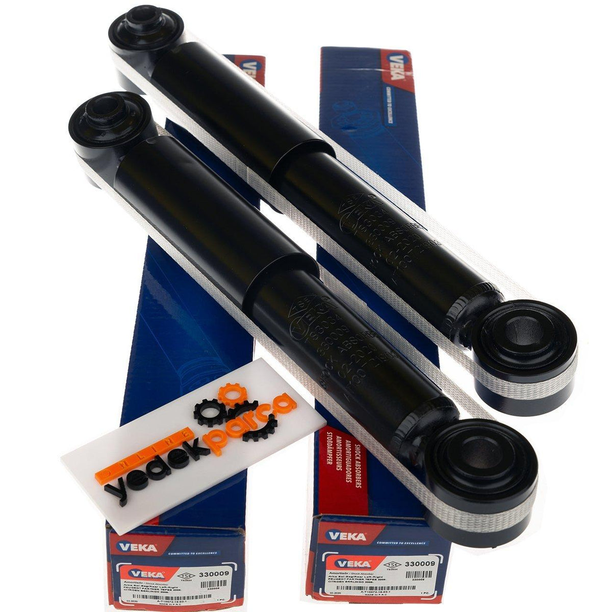VEKA Rear Shock Absorber Set - Pair for Citroen C4 Picasso — Shocks & Struts