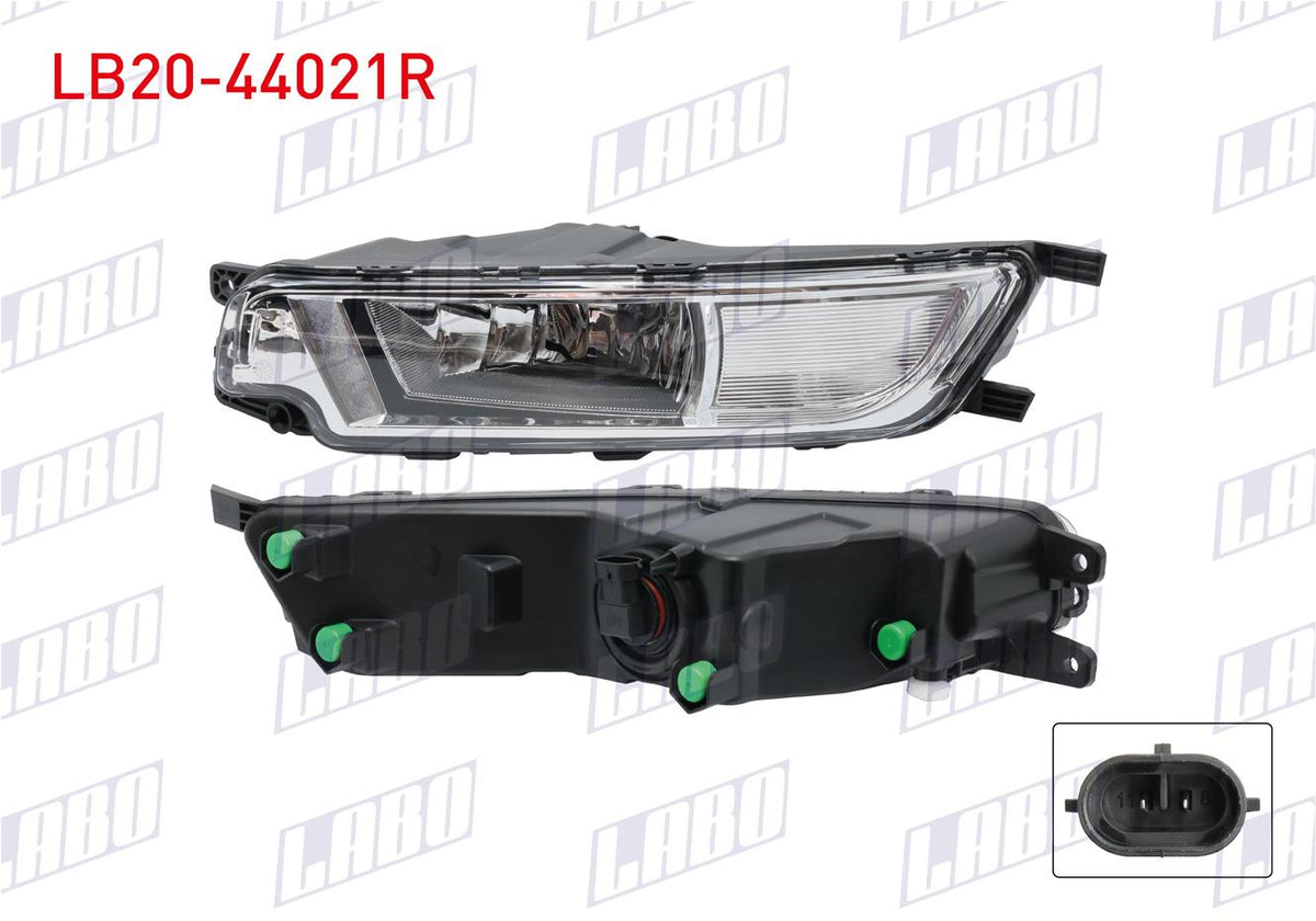 LABO LB20-44021R Fog Lamp Right with Bulb Single Huzmelı Volkswagen Passat B8 2015 — Tail, Signal & Reflectors