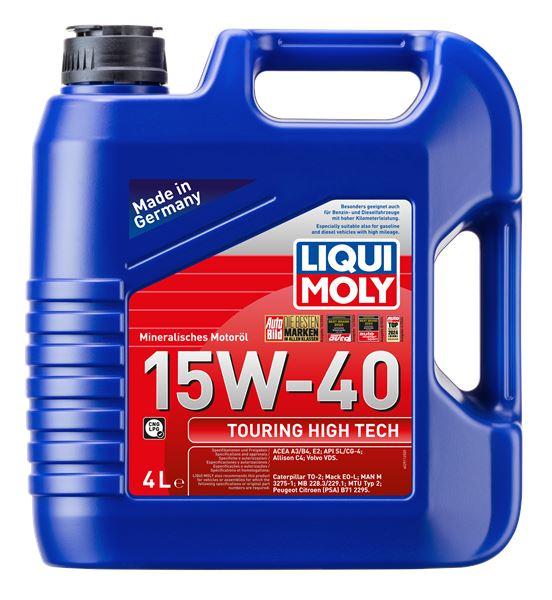 Liqui Moly 2911 Touring High Teknoloji Motor Oil 15W-40 4L (Case 4 Pieces) — Fluids & Chemicals