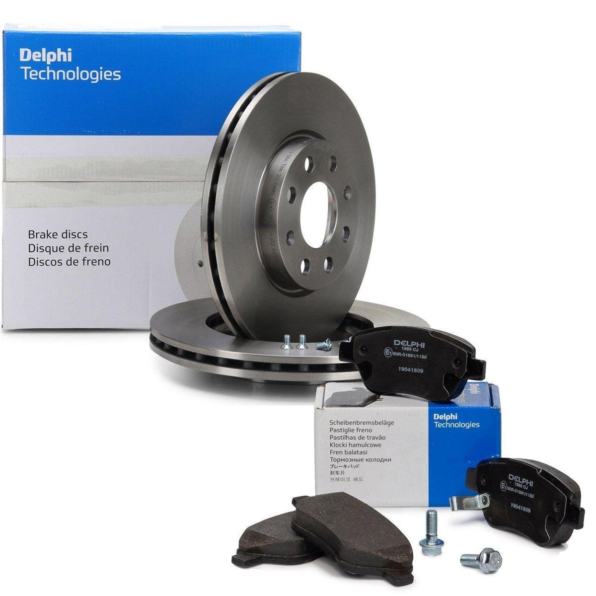 Delphi Peugeot Bipper Front Brake Disc ve Front Brake Pad Set — Brake Pads