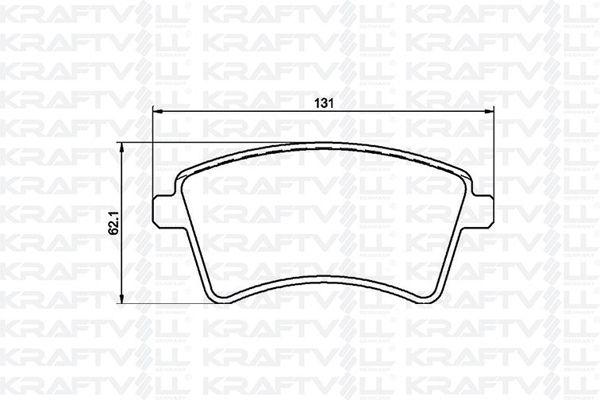 Kraftvoll 07010051 Front Brake Pad Kangoo III 08-Mercedes Citan 13-21 1.2 TCE 1.5 dCi 1.6 — Brake Pads