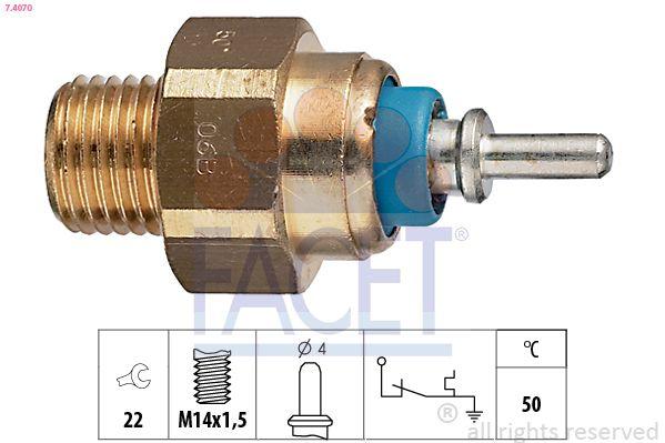 Facet 74070 Temperature Warning Switch Mercedes W201 190 W124 88 (Diesel) — Switches & Relays