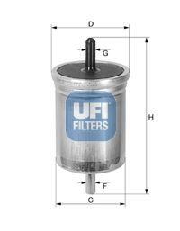 UFI FILTRE Fuel Filter – Compatible with Megane 1.4 / 1.6 / 2.0Ie 96 — Fuel Delivery