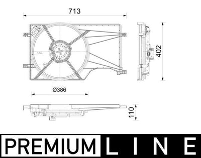 Mahle CFF678000P Fan Motor with Shroud Opel Corsa E (6 Gear Automatic) 1.2 /1.4 — Motors, Pumps & Antennas