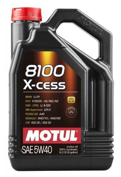 Motul 305-102870 8100 X-CESS 5W-40 Motor Oil 5 Litre