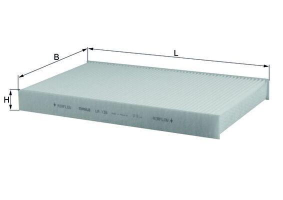 Mahle LA138 Cabin Air Filter Peugeot 1007 307 308 C2-C3-C4 — Air & Cabin Filters