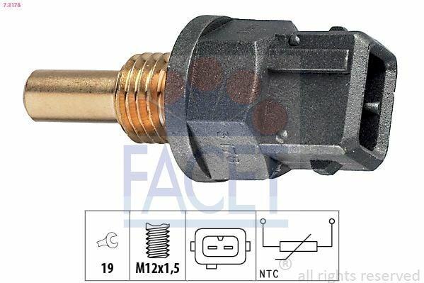 FACET Coolant Temperature Sensor 7.3178 For BMW E36 E34 — Temperature Sensors & Switches