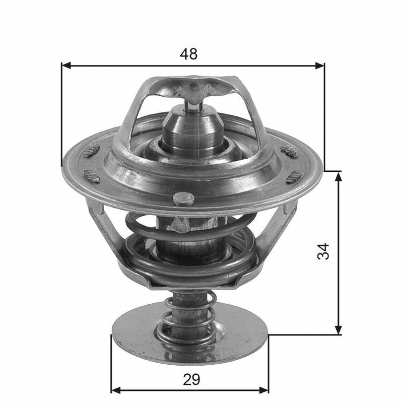 GATES TH39082G1 Thermostat - Reliable Cooling Solution for Toyota and Nissan — Water Pump & Thermostat