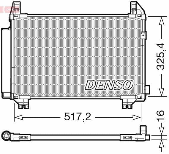 DENSO A/C Condenser - Toyota Yaris 1.4 D4D 2005+ — Condensers & Evaporators