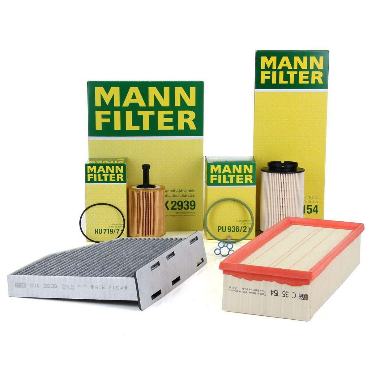 Mann Volkswagen Jetta 1.9TDI BXE Maintenance Kit - Essential Filters — Maintenance & Service Kits