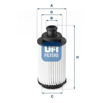 Ufi 25.118.00 Oil Filter Opel Antara-Insignia B-Insignia A-Captiva C140 B20dth (Oe) — Oil Filters