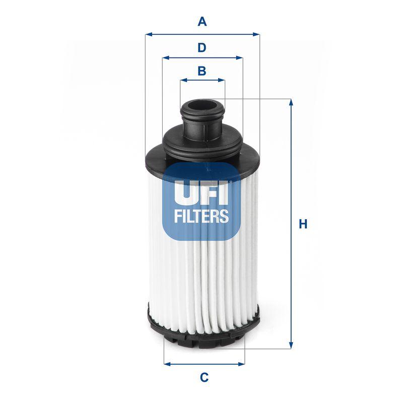 Ufi 25.118.00 Oil Filter Opel Antara-Insignia B-Insignia A-Captiva C140 B20dth (Oe) — Oil Filters